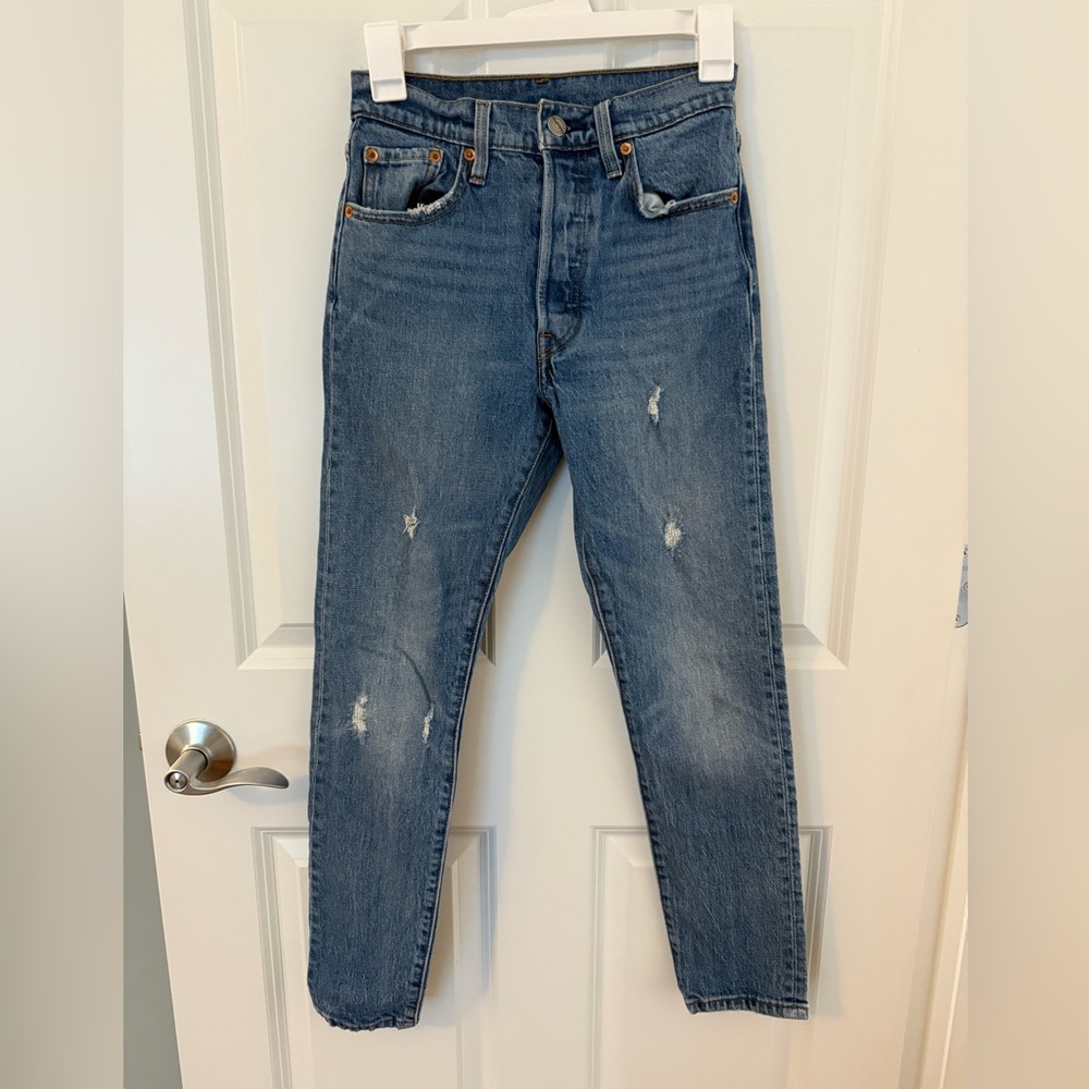Levi's Blue Slim Jeans with Vintage Fade